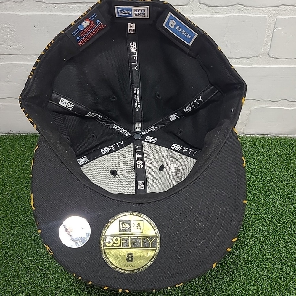 Pittsburgh Pirates Hat Mens New Era 59FIFTY Fitted Graffiti Scribble Cap 8 - Picture 6 of 8